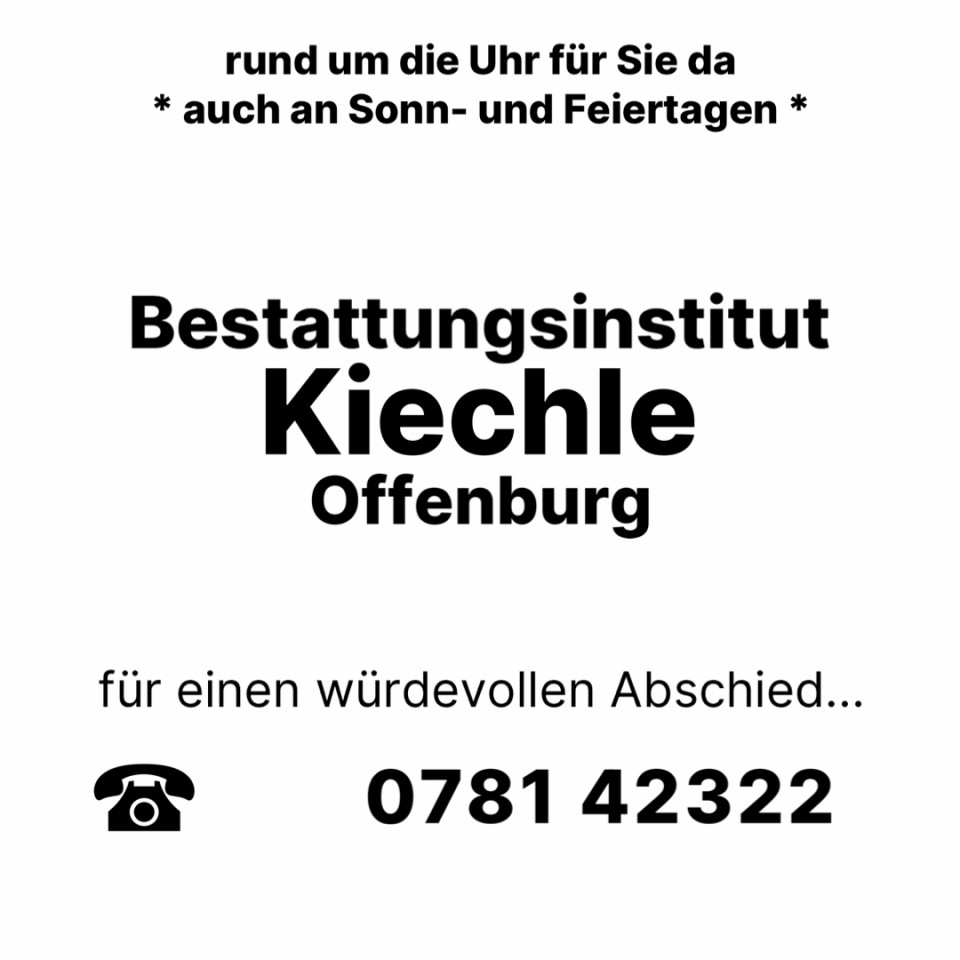 Beerdigungen Offenburg